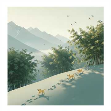 山野踩出一行诗