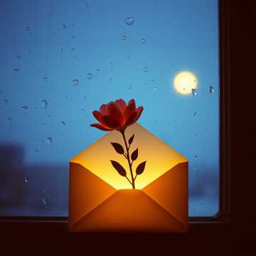 雨滴画圈 书签里藏诗