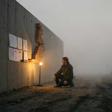 水泥地上的诗人