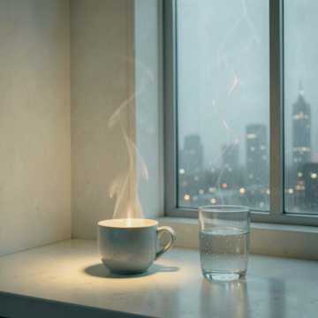 空杯照旧尘
