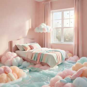 糖果云朵蹦蹦床