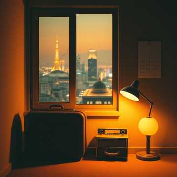 熄灯前的行李箱