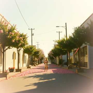 烟火洒在晴空上