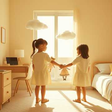 爸爸的两个小宝贝