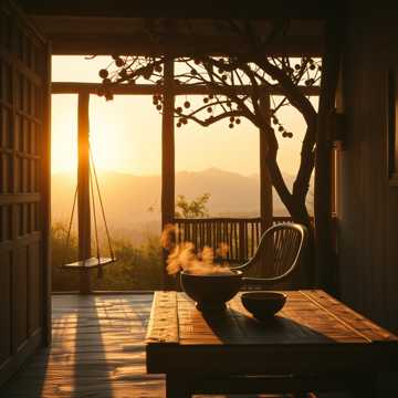 槐树影里的慢夏天