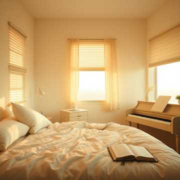 晨光吻过你耳朵