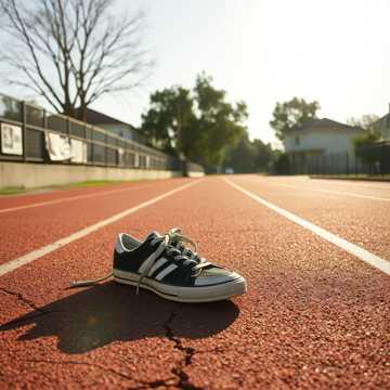 操场上的旧球鞋