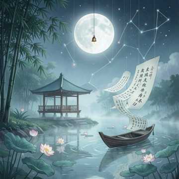 藕花渡上锦书无