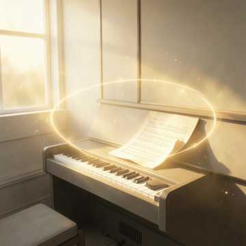 散落琴房的旧光