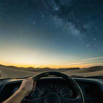 西北风擦过方向盘