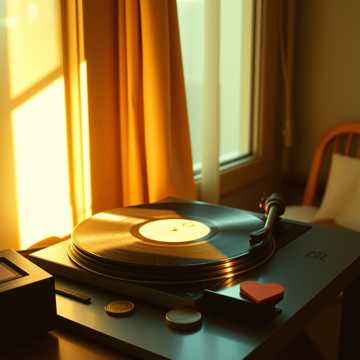 旧唱片在转