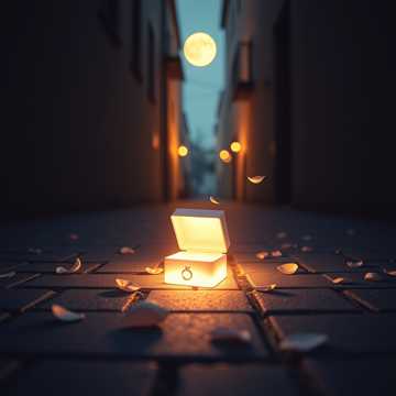 月光下的戒指盒