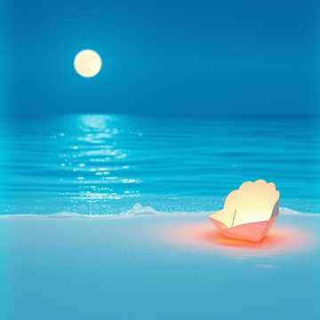 蓝色浪花的软糖