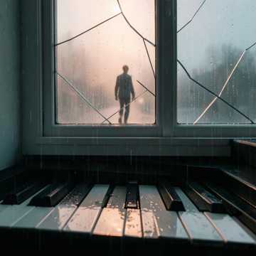 钢琴上的旧雨滴