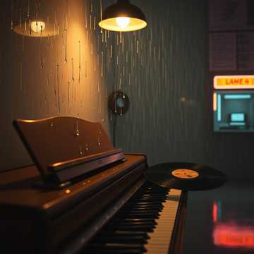 钢琴上搁浅的雨季