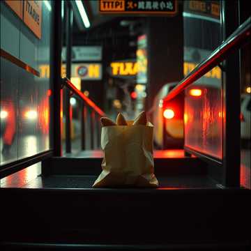 台阶上的烤红薯