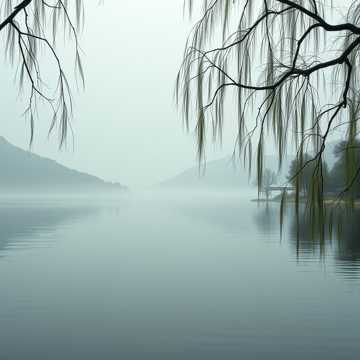 水墨西湖