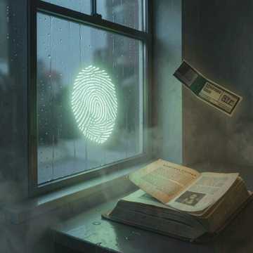 雨夜书页的指纹