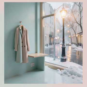 初雪打湿的黄昏