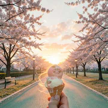 甜梦融化在黄昏里