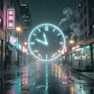 指尖滑过空荡的钟