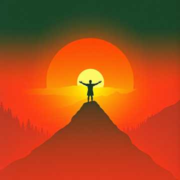 铺展大地披霞追月