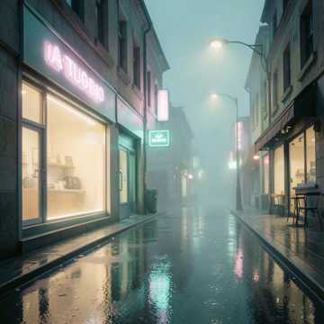 霓虹熄灭的影子