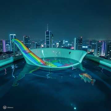 霓虹浴缸
