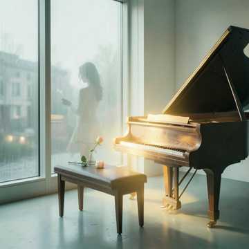 钢琴睡了梦醒着