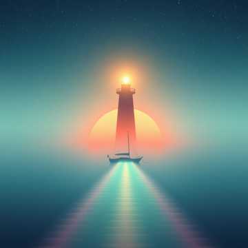 少年出航的灯塔