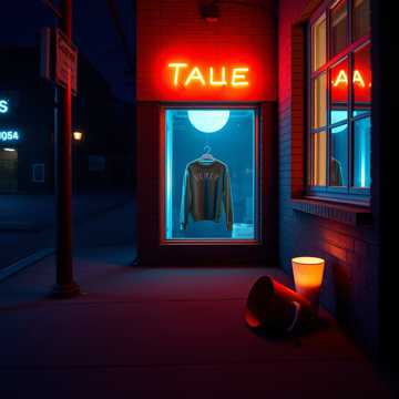 半杯月光打翻在街角