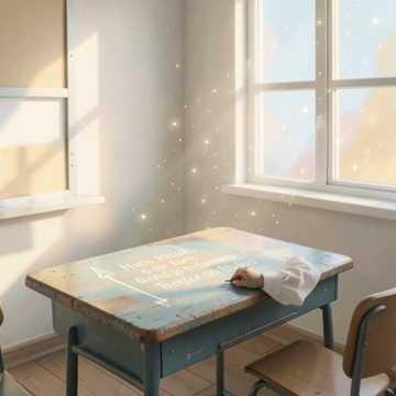 课桌刻痕的夏天