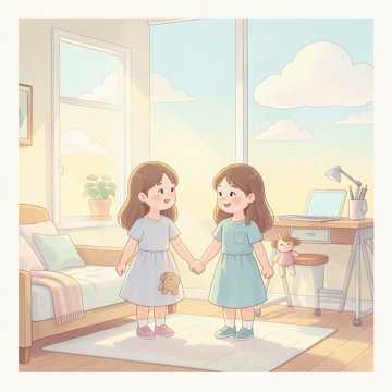 爸爸的两个小宝贝