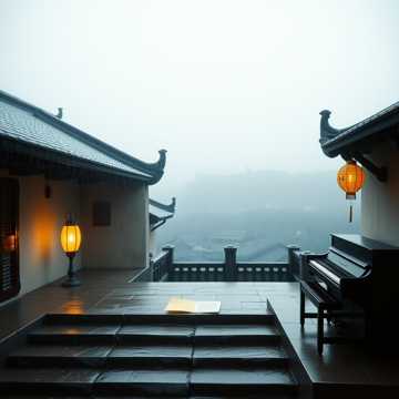 檐下雨点