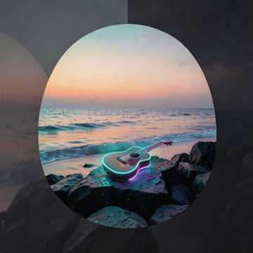 七年的弧形海岸线