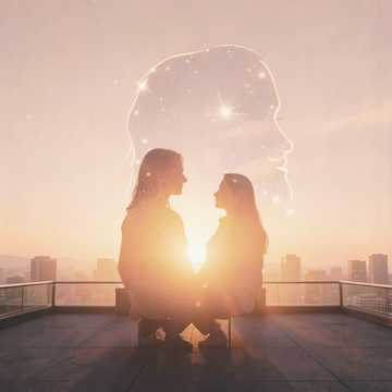 晚霞堆出的你的脸