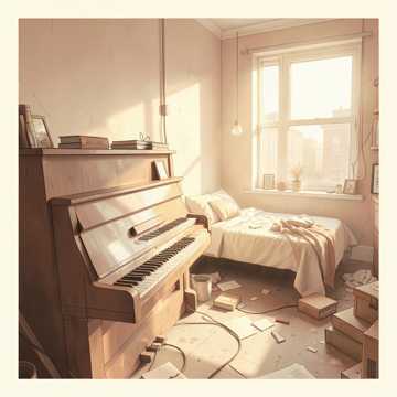 旧钢琴睡了整个夏天