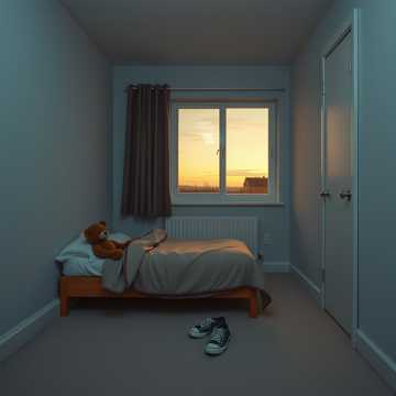 折痕小熊 等清晨