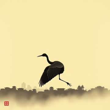 毛笔和墨汁爱上宣纸