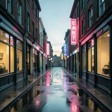 霓虹尽头影子摇晃