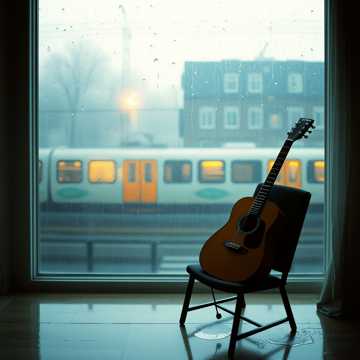 雨点划过泡面的她