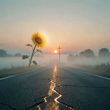 借光而行的向日葵