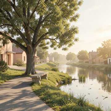 老槐树下的童年