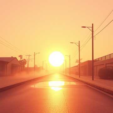 暖阳洒满平凡街巷