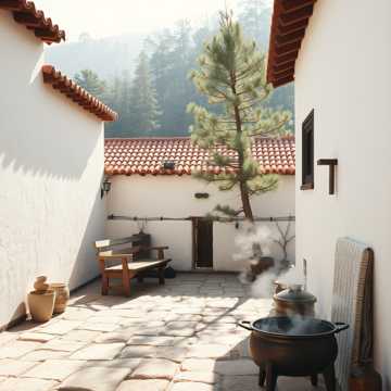 雪花山的风 吹过乐来小院