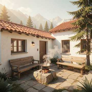 雪花山的风 吹过乐来小院