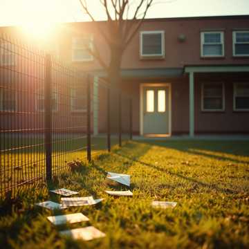 操场上的纸飞机