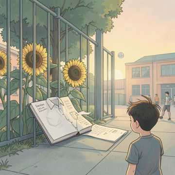 向日葵偷看不说话