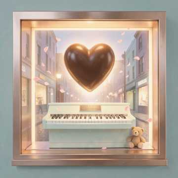 巧克力溶在你瞳孔