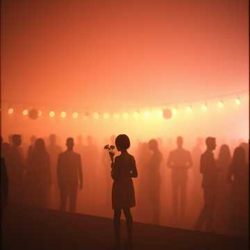 局外捧花的观礼者